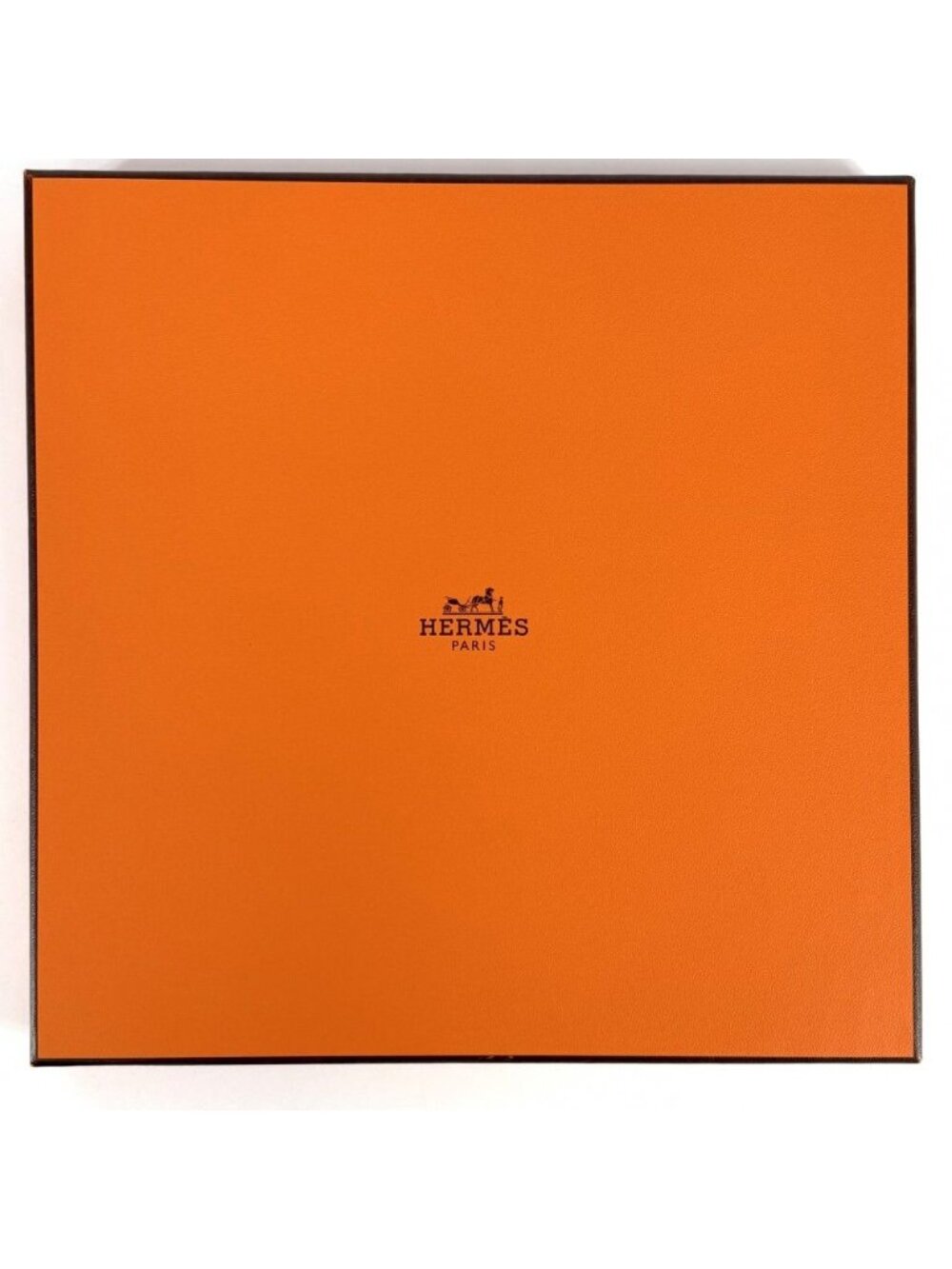 Hermes Scarf Carre 90 Tea for Two Large Silk Orange Multicolor - Picture 5 of 5